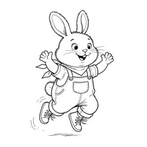 דף צביעה גור-סיפור: איור קלאסי שחור לבן מתוך ספרי ילדים בהתאמה אישית