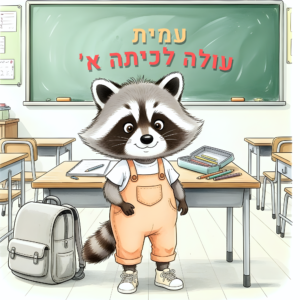 אני עולה לכיתה א גרסת בנים לדוגמא